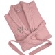 Nina MG Bath robe - Waffle / Pink