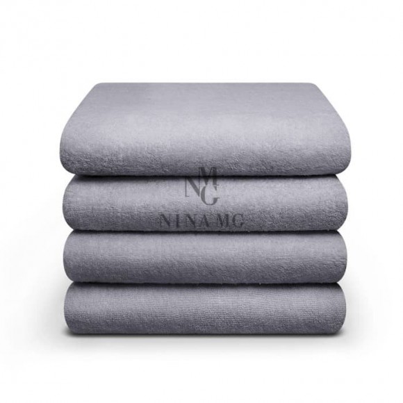 Nina MG Bath Towel - Medium Gray