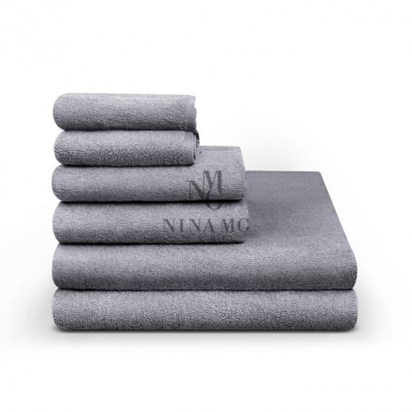 Nina MG Bath Towel - Light Gray