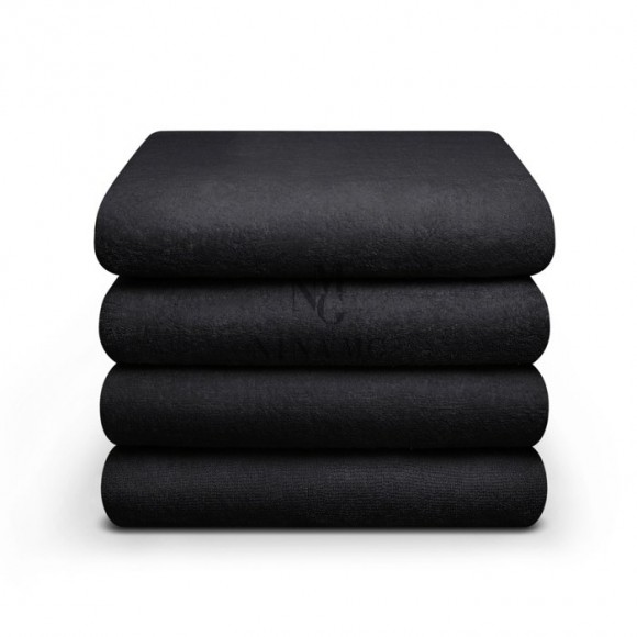 Nina MG Bath Towel - Black