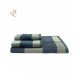 Nina MG Bath Towel - Square Snow / Blue
