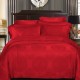 NINA MG FITTED SHEET SET BELLAGIO RED