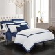 Nina MG Quilt Cover Set - Majestic / Navy
