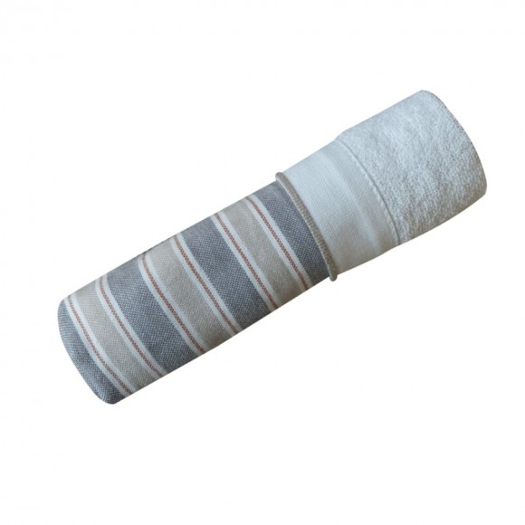 Nina MG Bath Towel - Salur / Gray