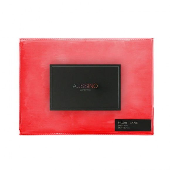 Aussino Contempo Euro Pillow Case - Red