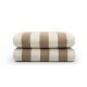 Nina MG Pool Towel - Cream / Md Brown