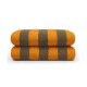 Nina MG Pool Towel - Brown / Orange