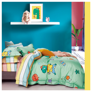 Tomomi Bed Sheet Set - Dino Tomomi Bed Sheet Set - Dino