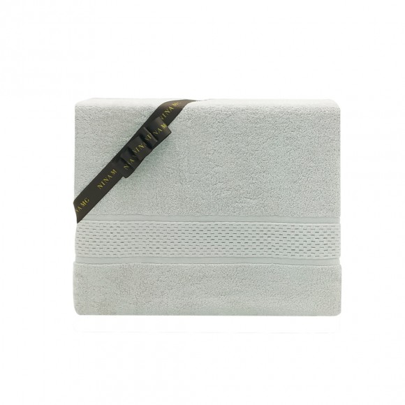 Nina MG Bath Towel - Napa / White