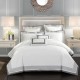 Nina MG Quilt Cover Set - Palatial / Gray